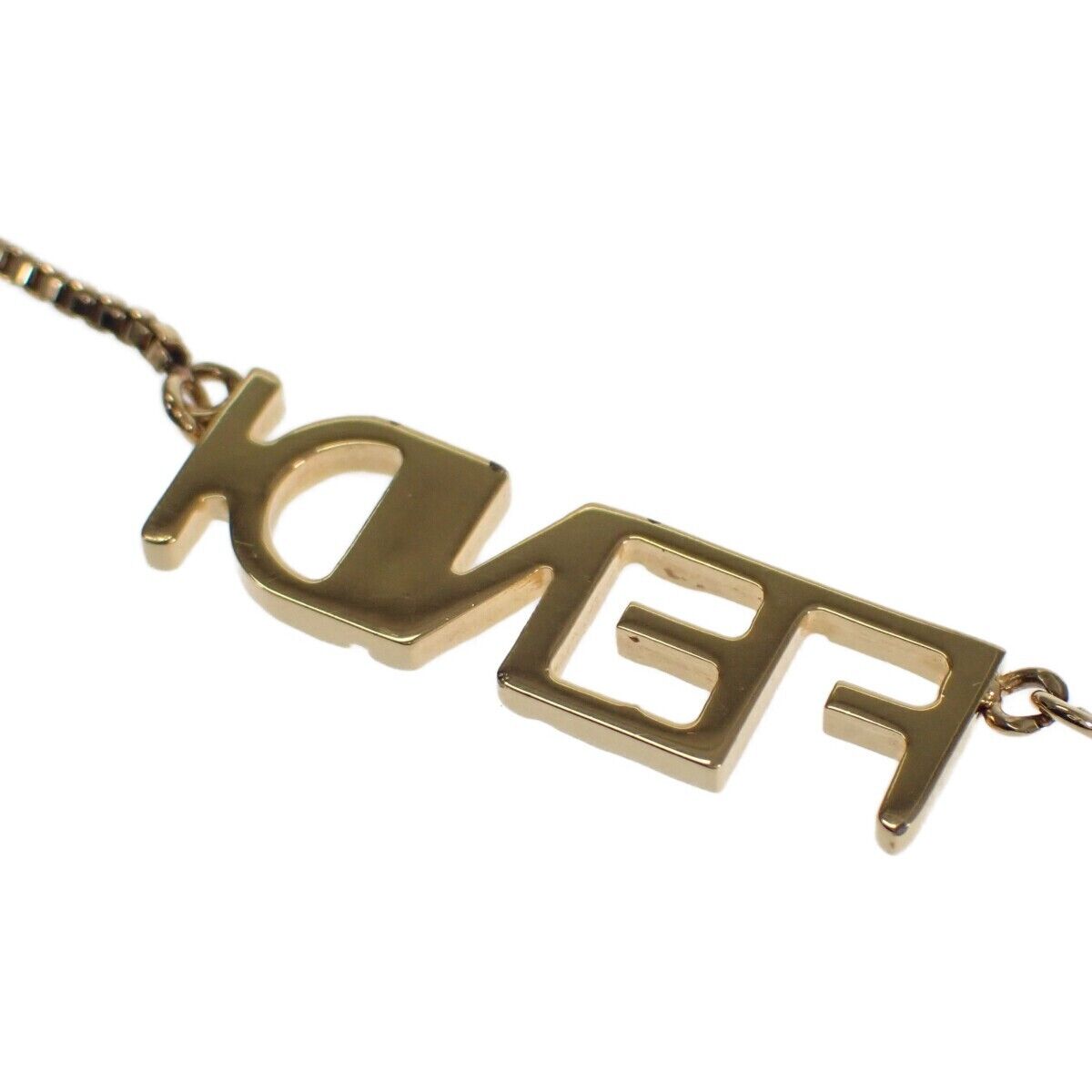 18K Fendi Script Necklace
