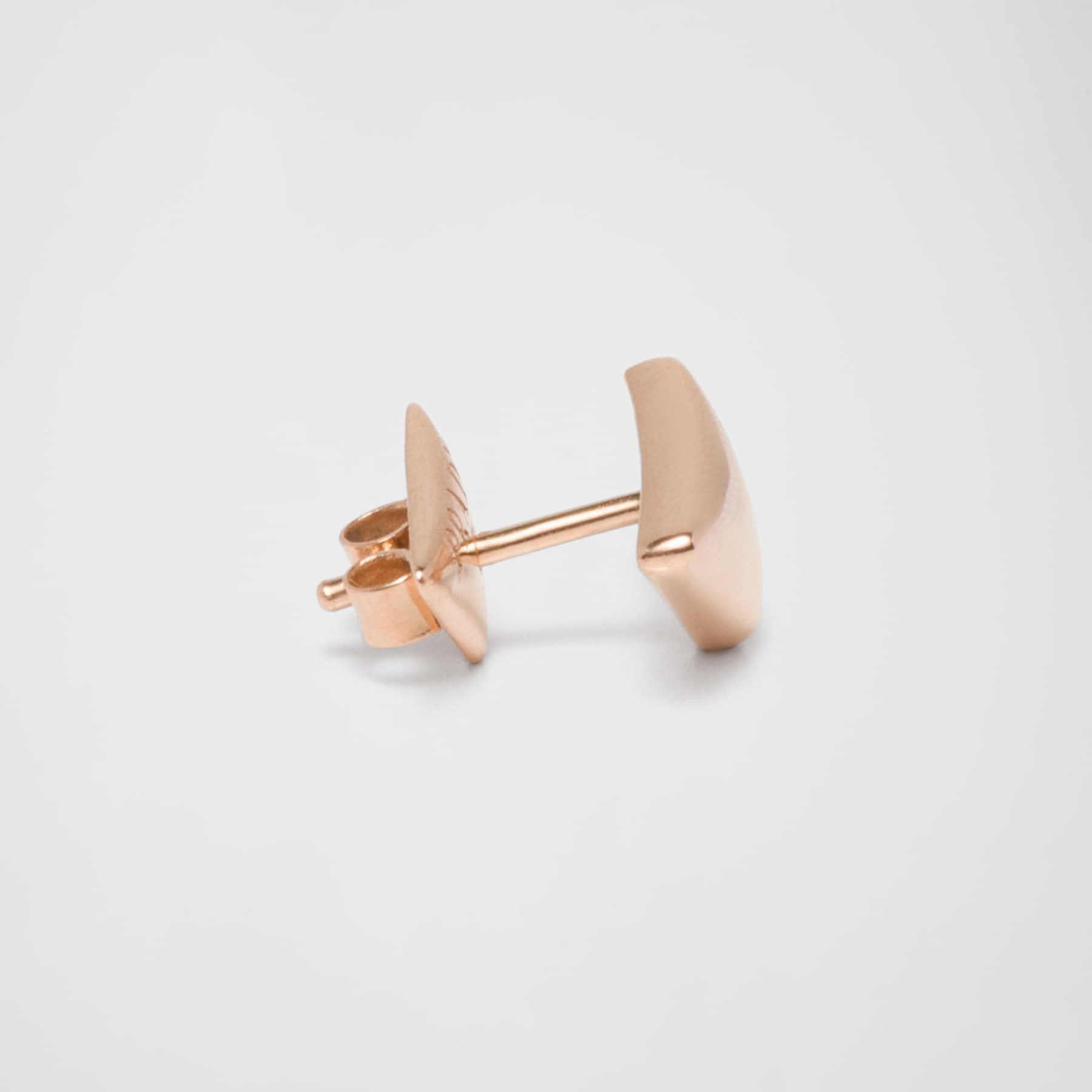 18K Prada Triangle Earrings