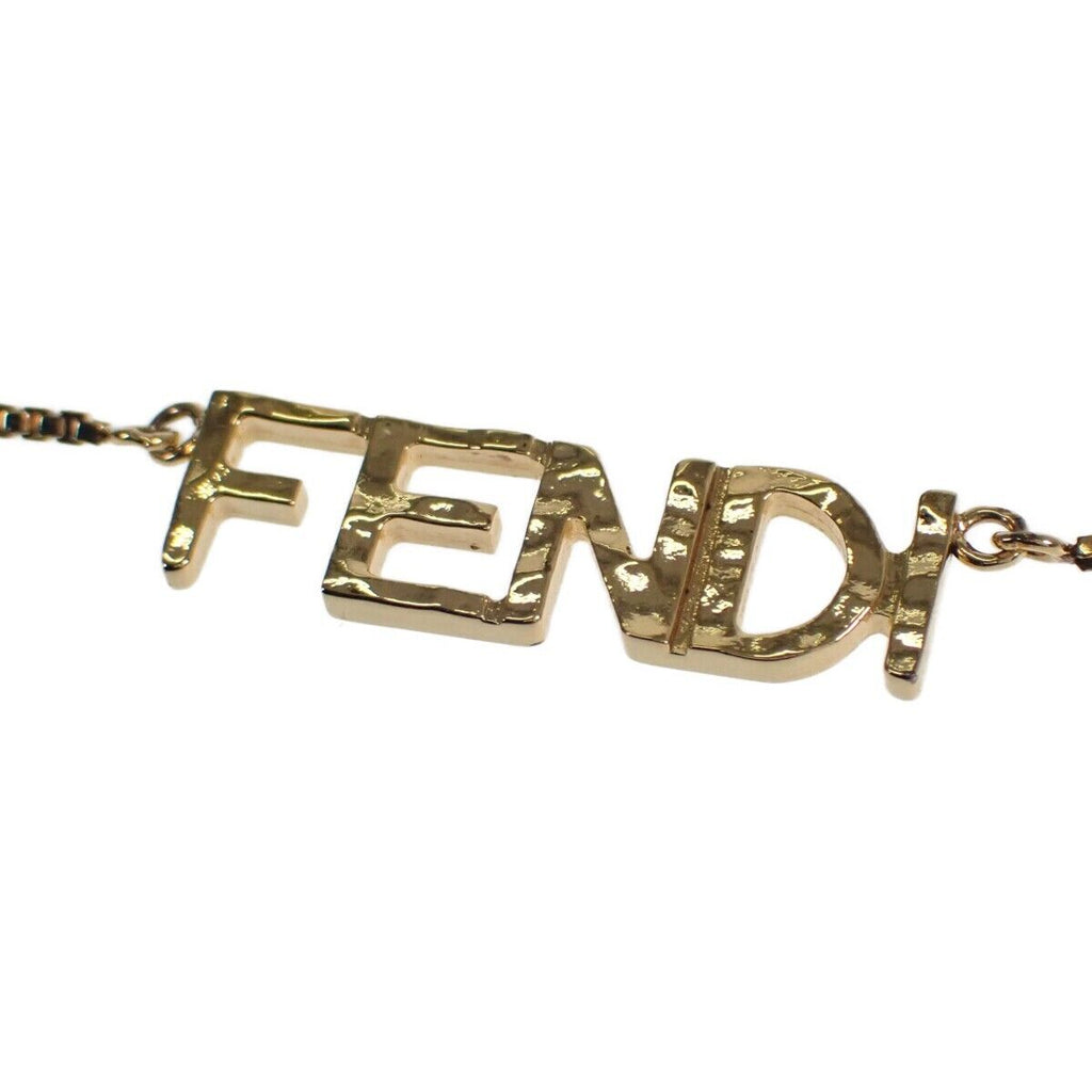 18K Fendi Script Necklace