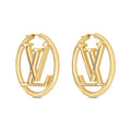 18K Louis Vuitton Louise Hoop Earrings