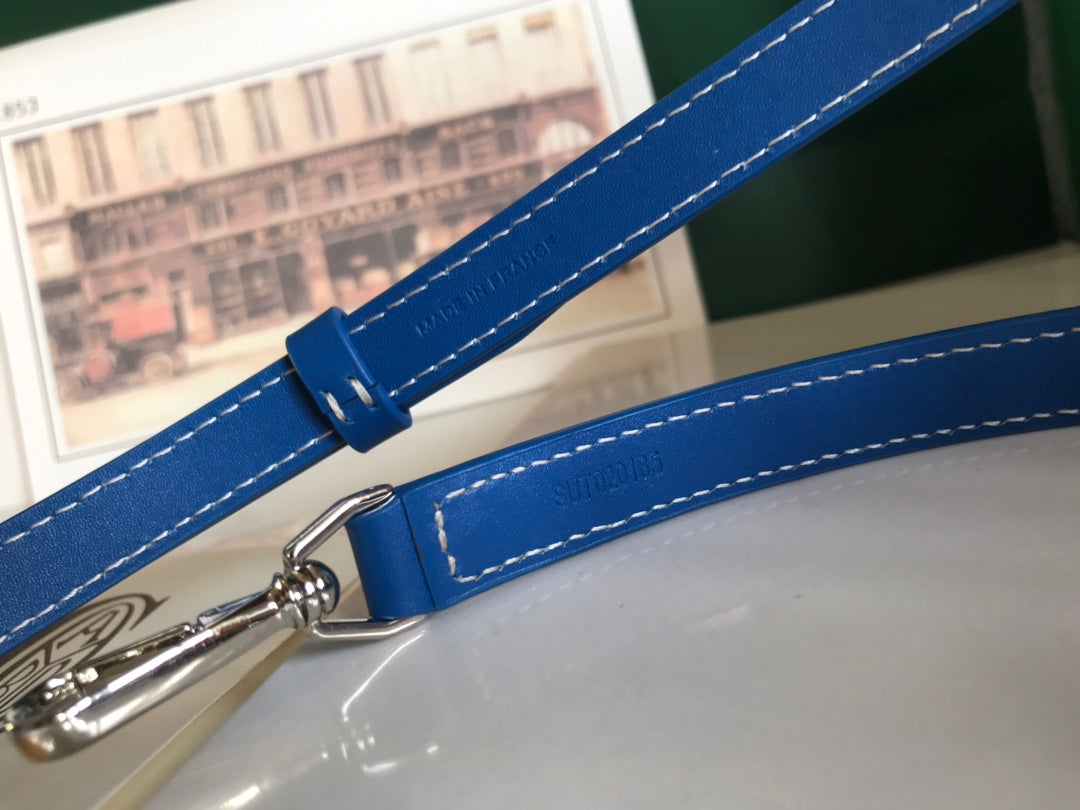 MUSE VANITY CASE 20 IN BLUE GOYARDINE CANVAS