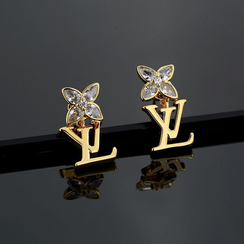 18K Louis Vuitton Iconic Crystal Earrings