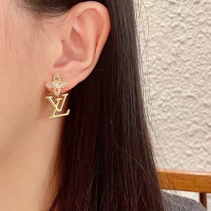 18K Louis Vuitton Iconic Crystal Earrings