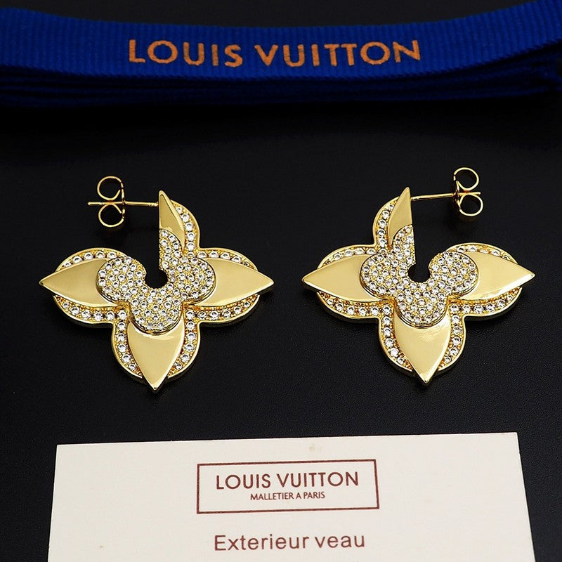 18K Louis Vuitton Medaillon Earrings