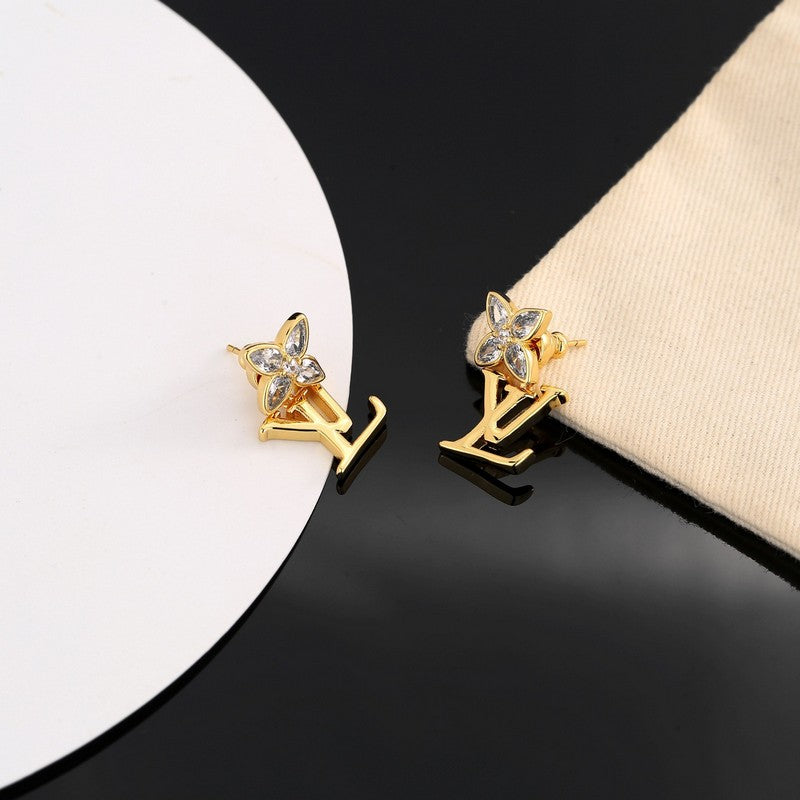 18K Louis Vuitton Iconic Crystal Earrings