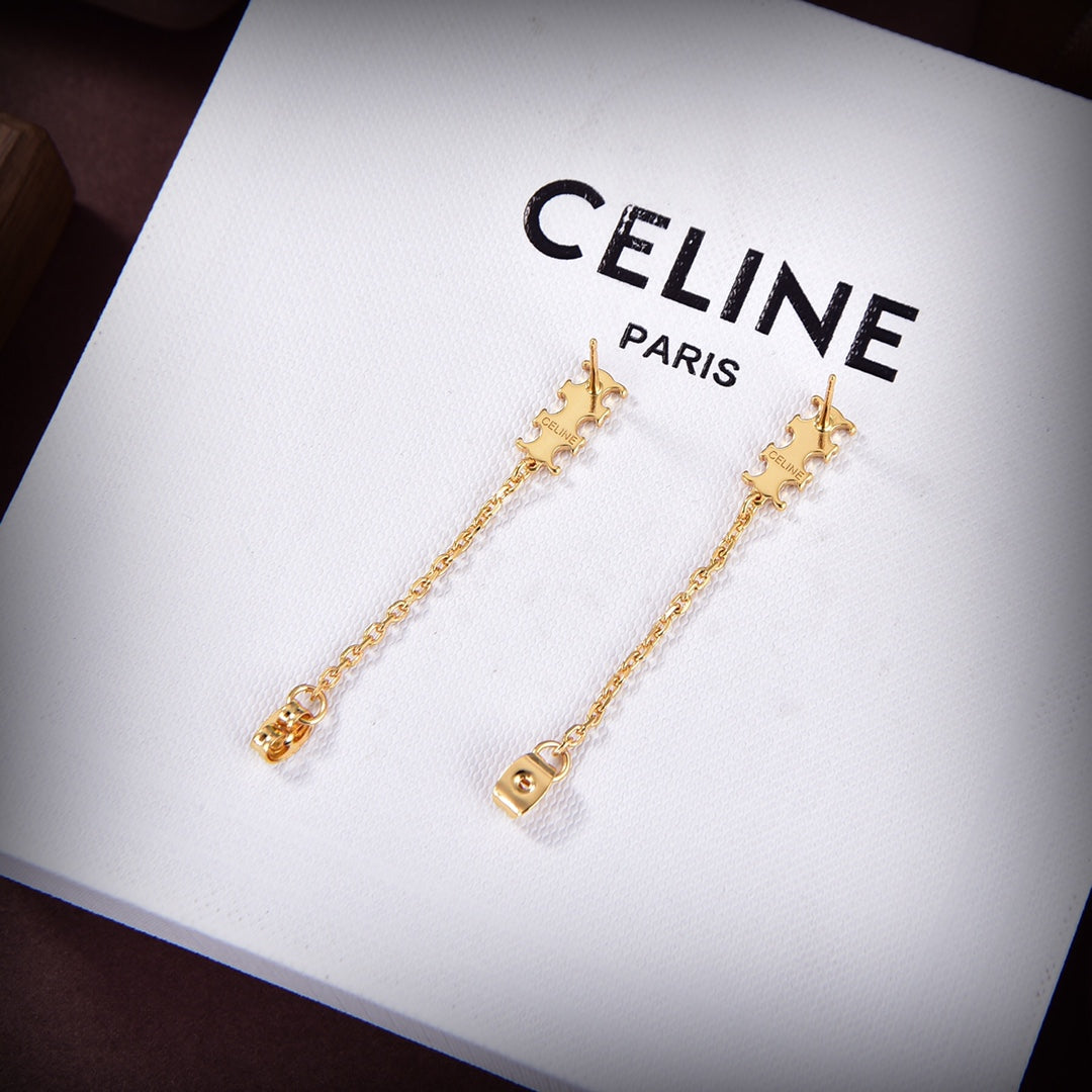 18K Celine Chain Earrings