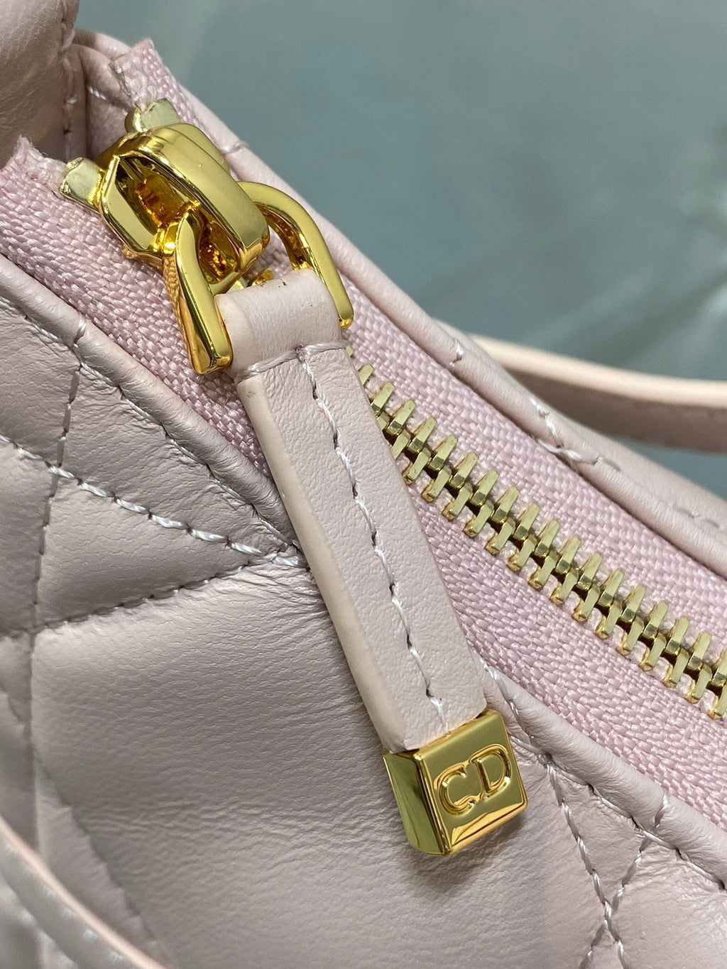 DIOR MISS CARO CIGALE MINI 18 BAG POWDER PINK MACROCANNAGE LAMBSKIN