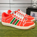 GUCCI SNEAKER IN ROSE RED MIX COLORFUL CALFSKIN