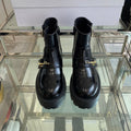 DIOR 25S D-QUEST ANKLE BOOT 35MM IN BLACK GLOSSY CALFSKIN